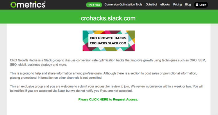 Cro growth hacks